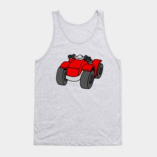 Red Quad Bike ATV Tank Top